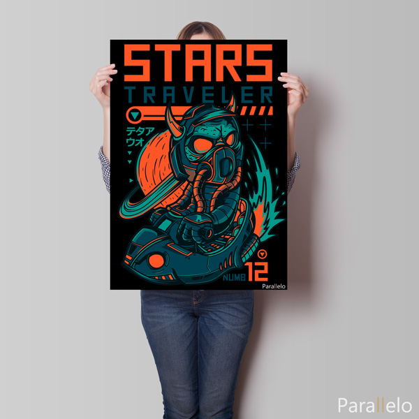 Quadro "Viajante estelar" - Imagem 3