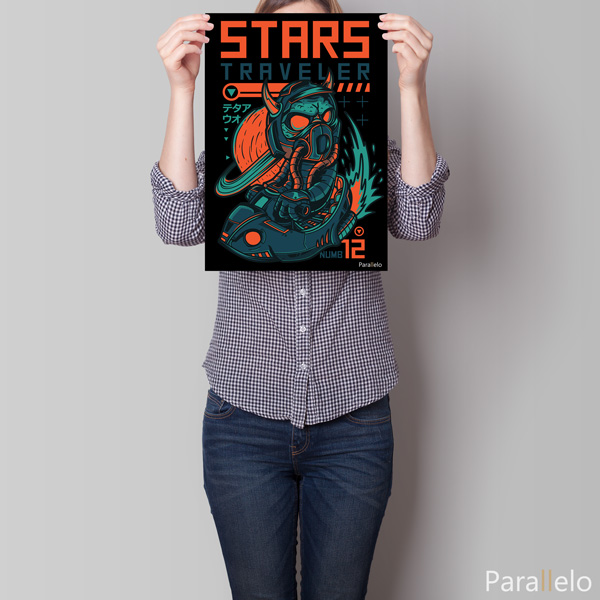 Quadro "Viajante estelar" - Imagem 5