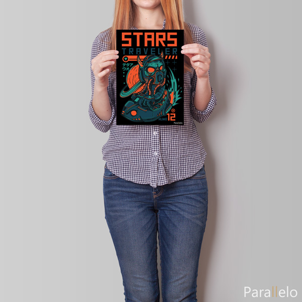 Quadro "Viajante estelar" - Imagem 6