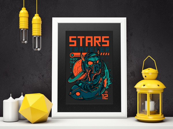 Quadro "Viajante estelar"